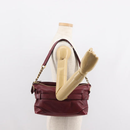 Burberry Shoulder Bag Leather, RED, LEATHER, Shoulder bag