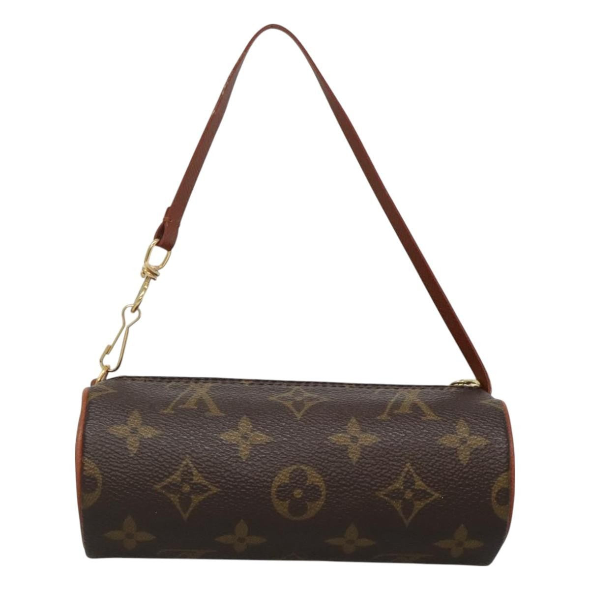 Louis Vuitton Papillon Pochette Monogram Canvas, BROWN, CANVAS, Handbag