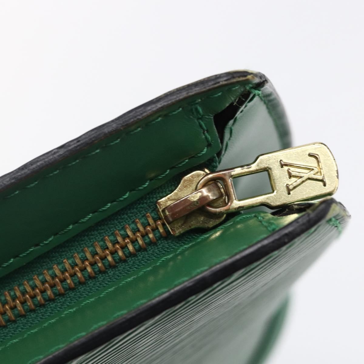 Louis Vuitton Saint Jacques Handbag Epi Leather, GREEN, LEATHER, Shoulder bag