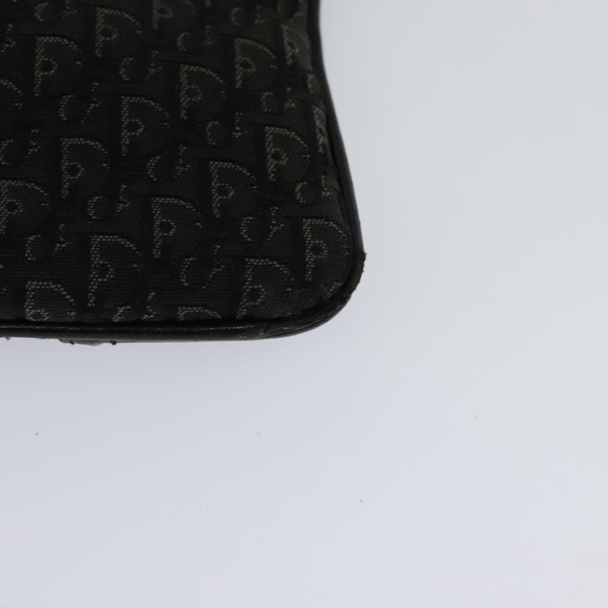 Christian Dior Vintage Trotter Shoulder Bag Canvas, BLACK, CANVAS, Shoulder bag