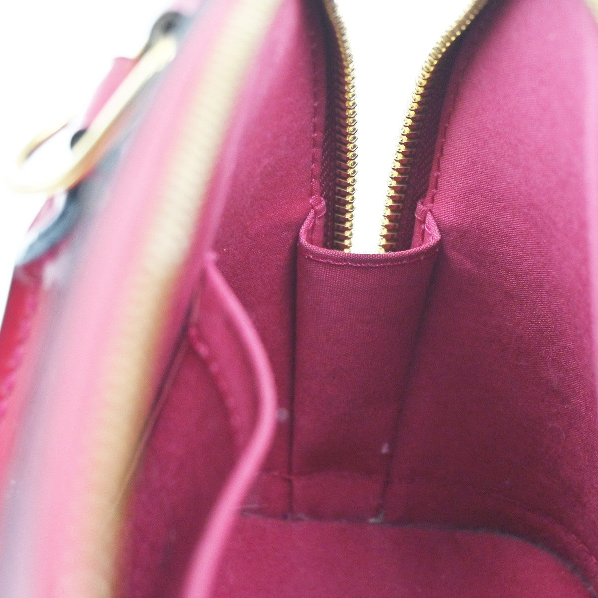 Louis Vuitton Alma Handbag Monogram Vernis, PINK, PATENT_LEATHER, Handbag