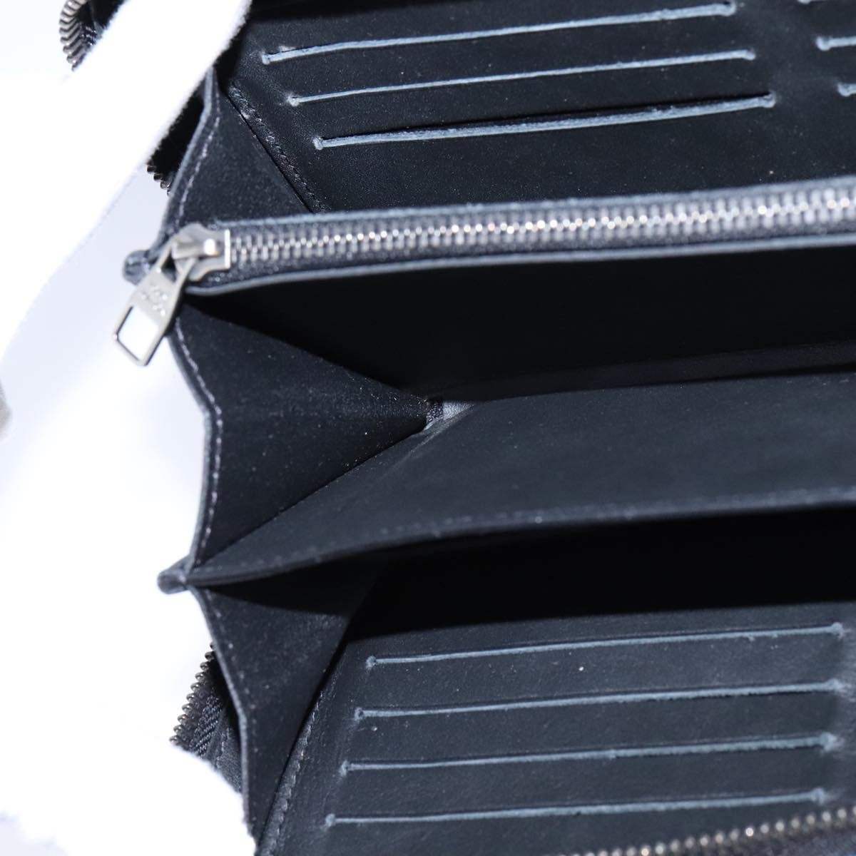 Louis Vuitton Organiser Atholl Leather, BLUE, LEATHER, Wallets