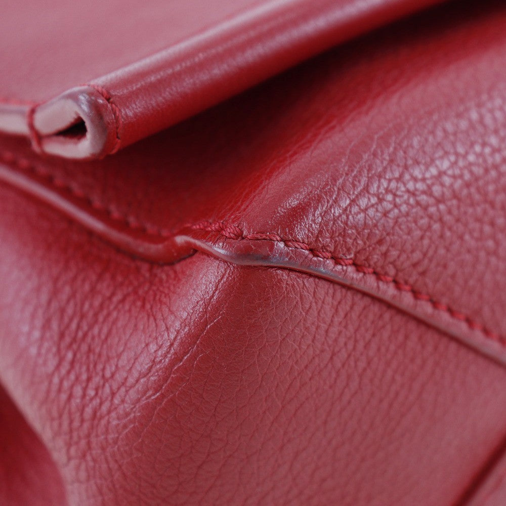 Louis Vuitton Lockme II Handbag Leather, RED, LEATHER, Shoulder bag