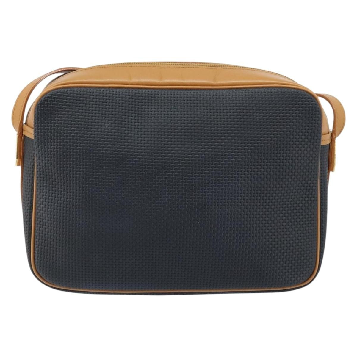 Saint Laurent Vintage Shoulder Bag Canvas, Navy, Canvas, Shoulder Bag