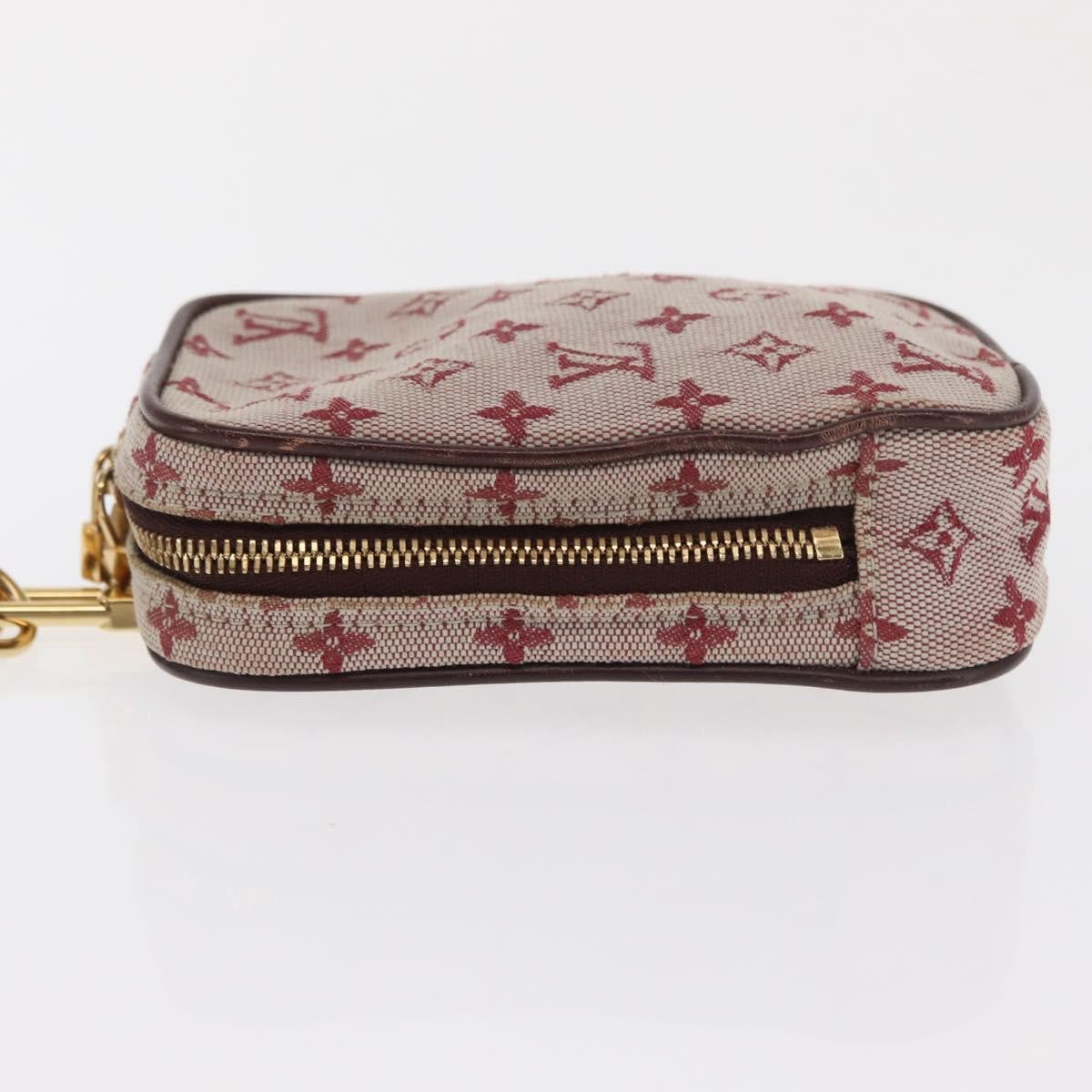 Louis Vuitton Camera Bag Mini Lin, RED, CANVAS, Clutche & pouche