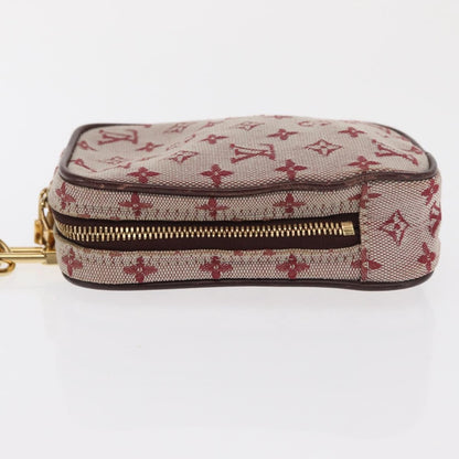 Louis Vuitton Camera Bag Mini Lin, RED, CANVAS, Clutche & pouche