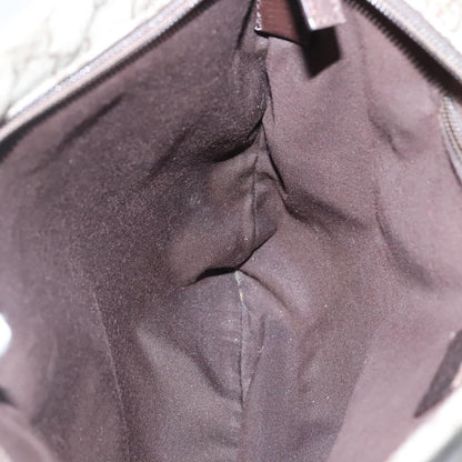 Gucci Zip Top Messenger Bag GG Coated Canvas, BEIGE, CANVAS, Shoulder bag