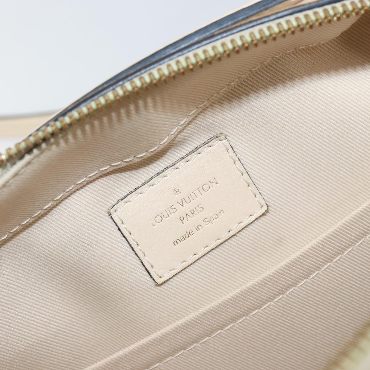 Louis Vuitton Saintonge Handbag Monogram Canvas with Leather, BROWN, CANVAS, Handbag