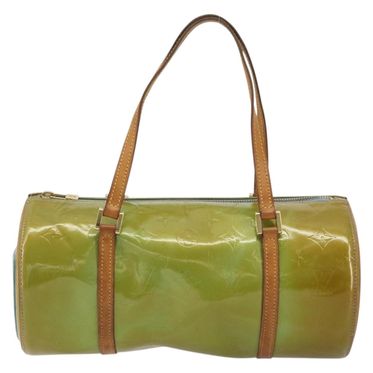 Louis Vuitton Bedford Handbag Monogram Vernis, Green, Patent Leather, Handbag