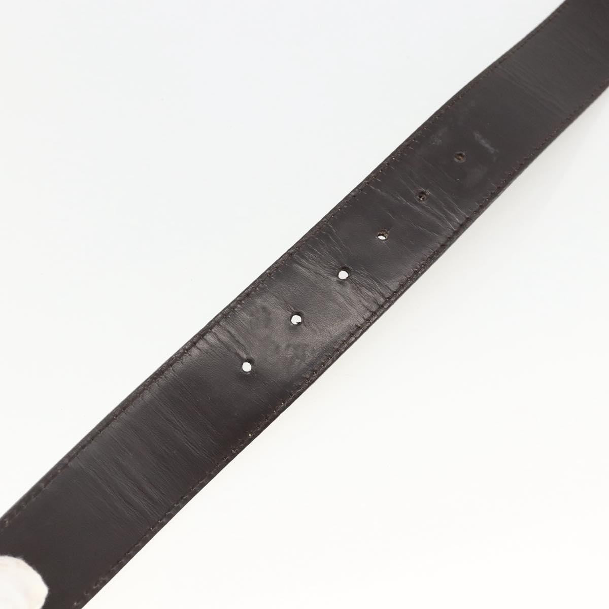 Gucci Vintage Interlocking G Reversible Belt Leather, White, Leather, Belt