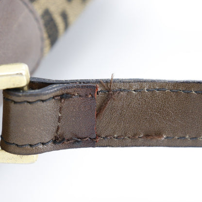 Fendi Zip Around Messenger Bag Zucca Canvas, BROWN, CANVAS, Shoulder bag