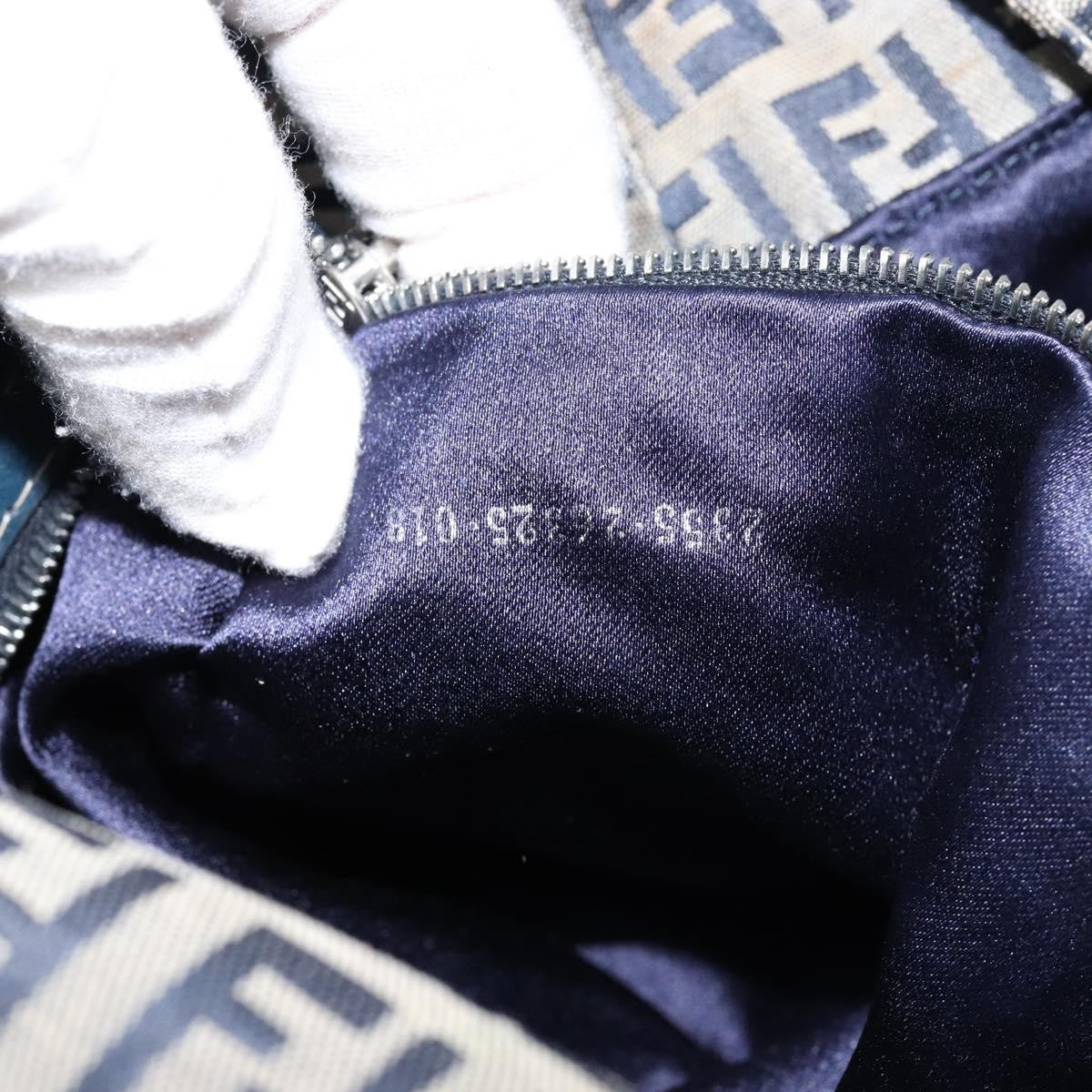 Fendi Mama Forever Bag Zucchino Canvas, NAVY, CANVAS, Tote bag