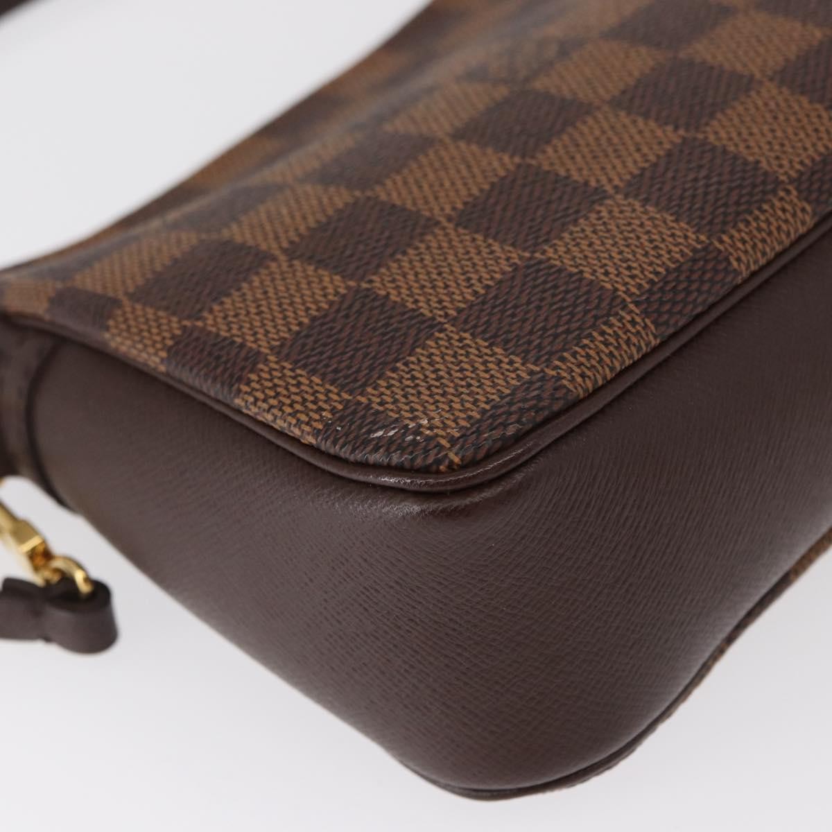 Louis Vuitton Trousse Make Up Bag Damier Canvas, Brown, Canvas, Clutch