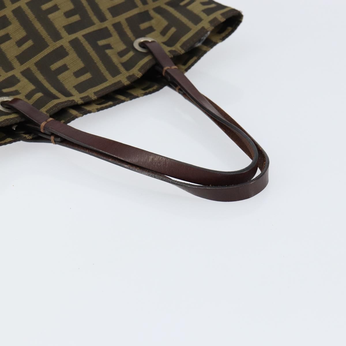 Fendi Vintage Zucca Handbag Zucca, BLACK, CANVAS, Handbag