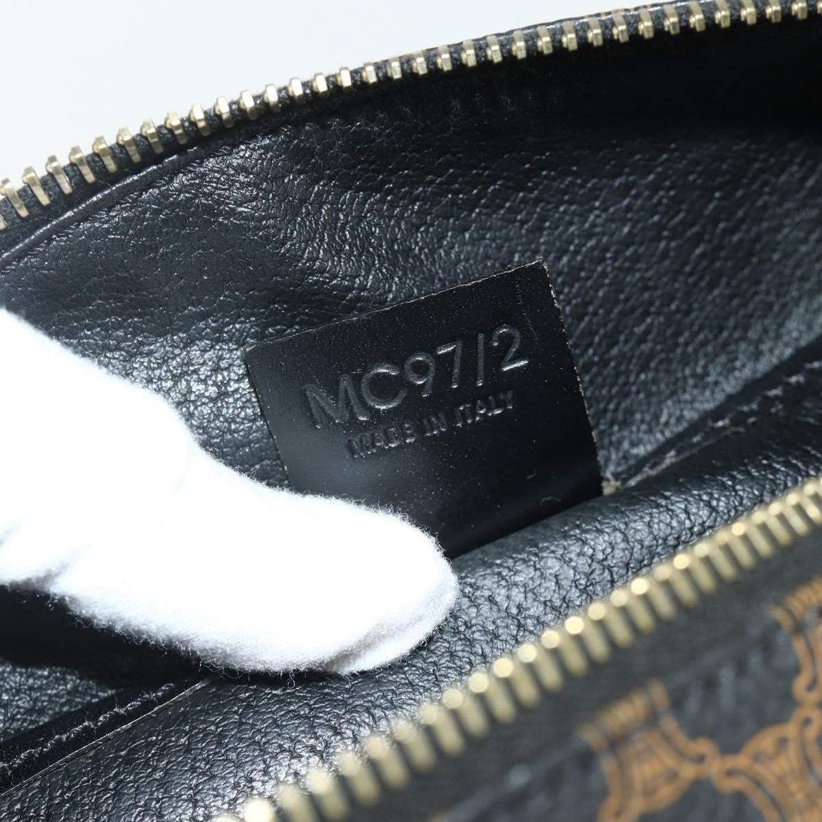 Celine Vintage Macadam Shoulder Bag Macadam Canva  Vinyl, Black, Canvas, Handbag