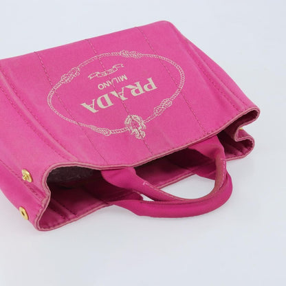 Prada Canapa Tote Canvas, Pink, Canvas, Tote Bag