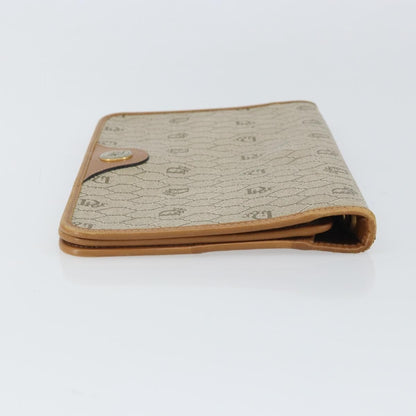 Christian Dior Vintage honeycomb clutch Canvas, BEIGE, CANVAS, Clutche & pouche