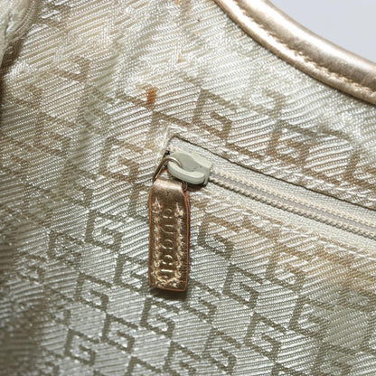 Gucci Vintage Jackie Shoulder Bag Canvas and Leather, Blue, Canvas, Shoulder Bag
