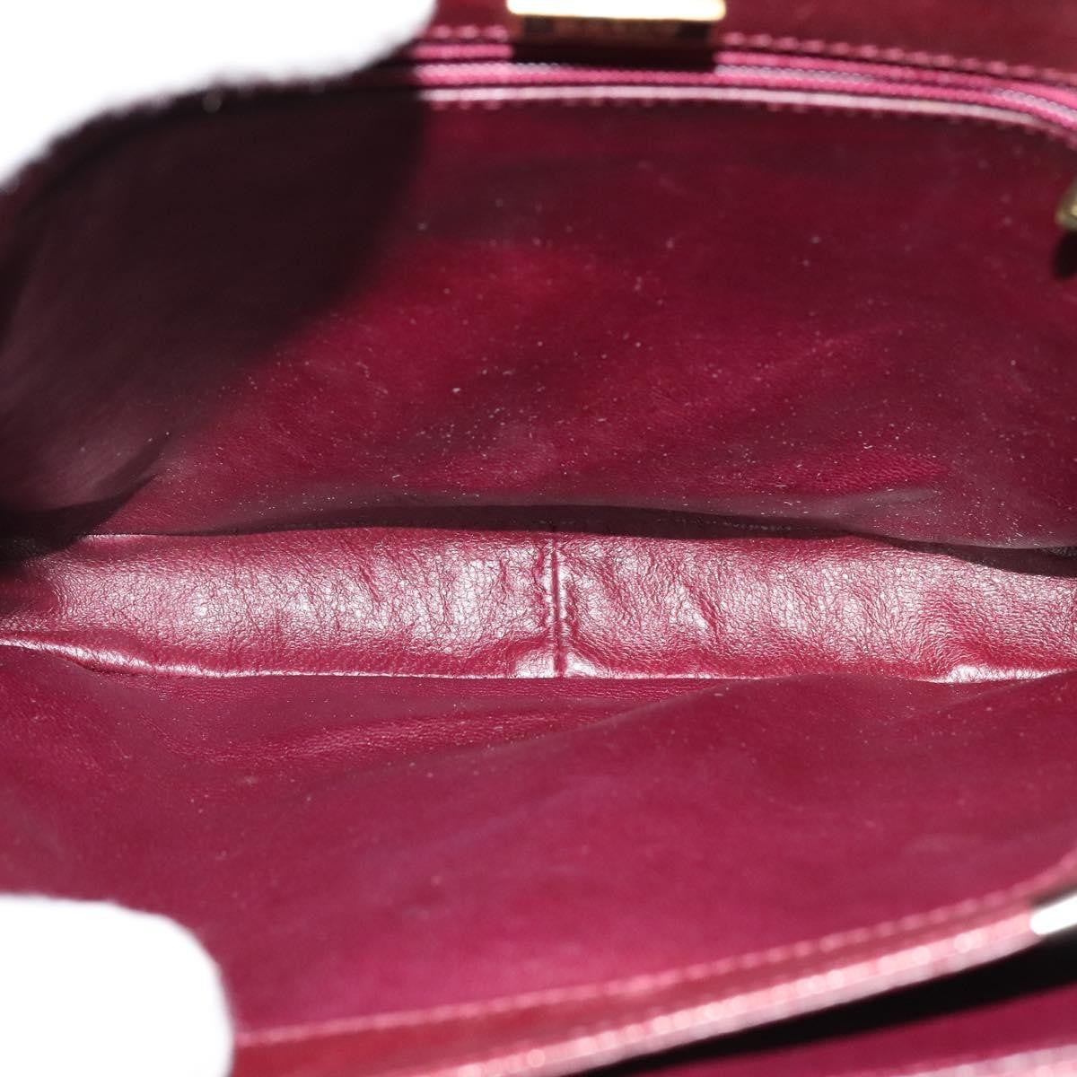 Bally Vintage Shoulder Bag Leather, BURGUNDY, LEATHER, Shoulder bag