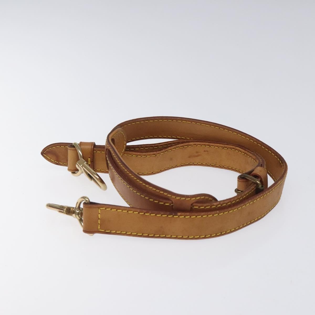 Louis Vuitton Adjustable Shoulder Strap Vachetta Leather, BEIGE, LEATHER, Straps