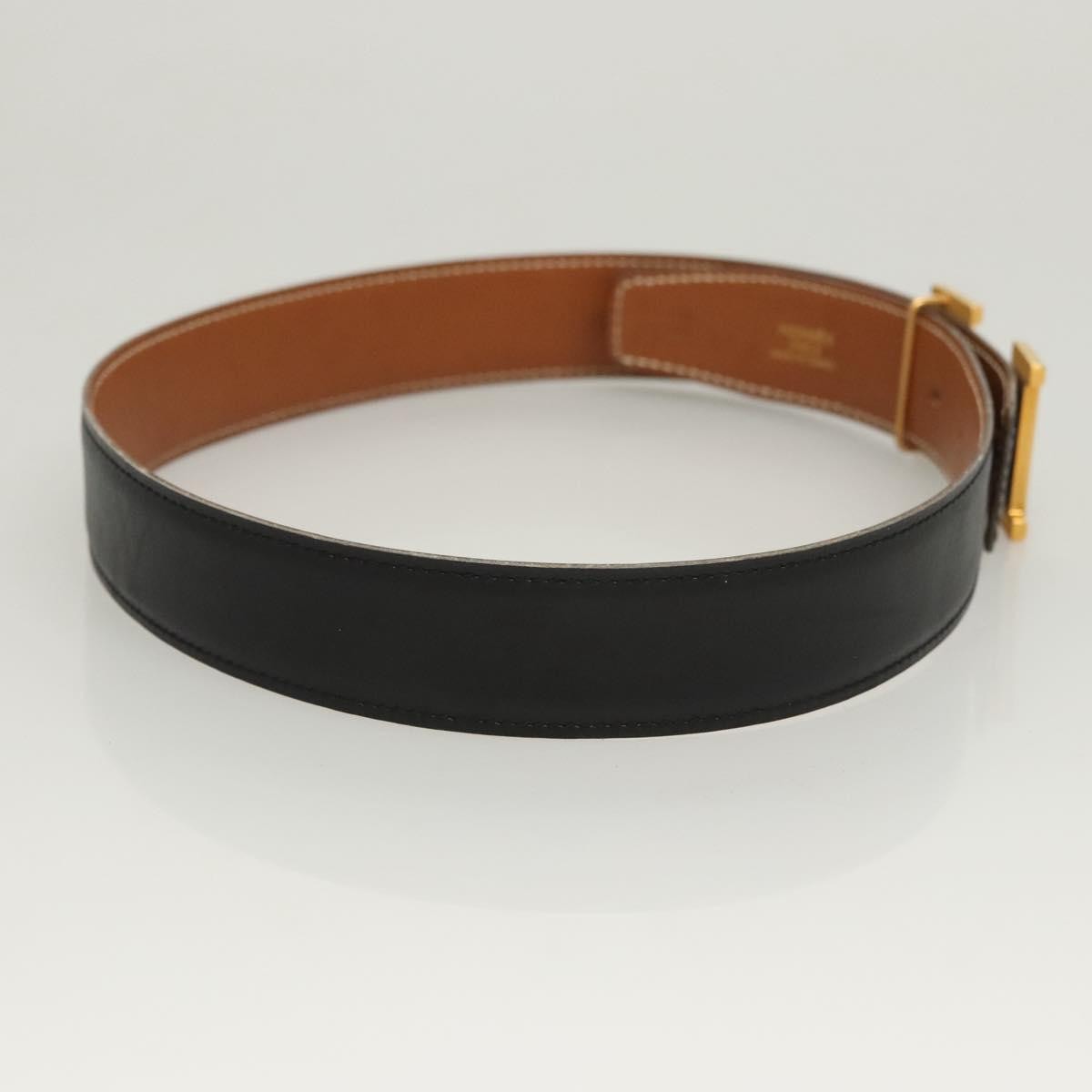 Hermes Constance Belt Leather, BLACK, LEATHER, Belts