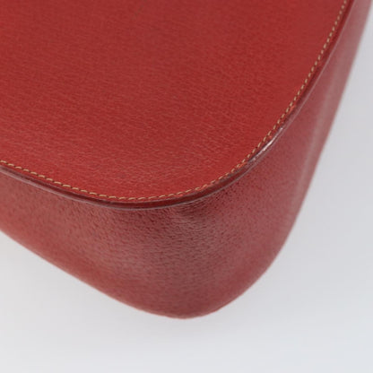 Gucci Vintage Shoulder Bag Leather, RED, LEATHER, Shoulder bag