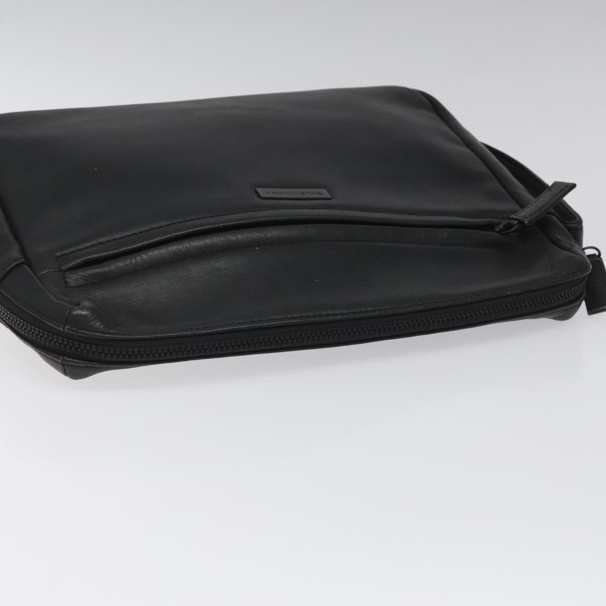 Balenciaga Vintage Pouch Leather, BLACK, LEATHER, Clutche & pouche