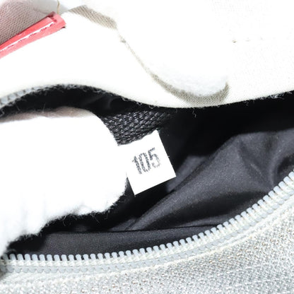 Prada Sport Zip Shoulder Bag Cotton, SILVER, COTTON, Shoulder bag