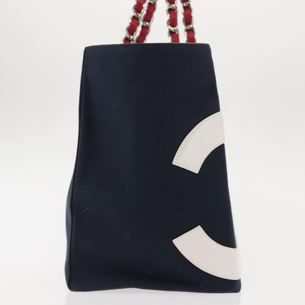 Chanel No.5 Tote Canvas and Leather, NAVY, CANVAS, Tote bag