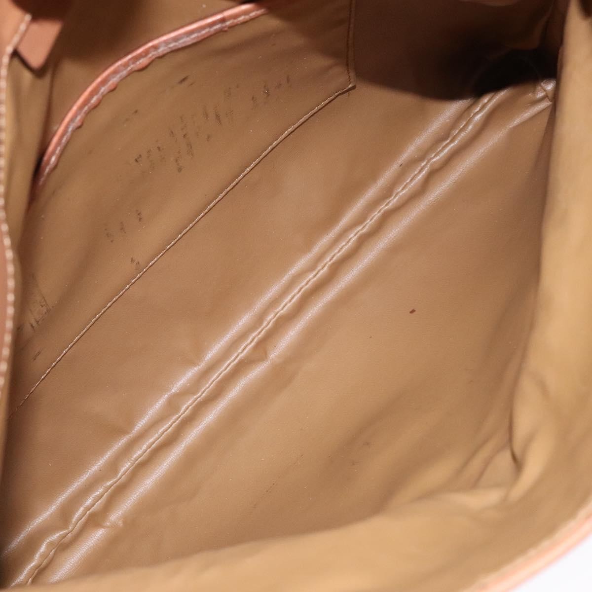 Celine Macadam Pochette Classic, BEIGE, LEATHER, Clutche & pouche