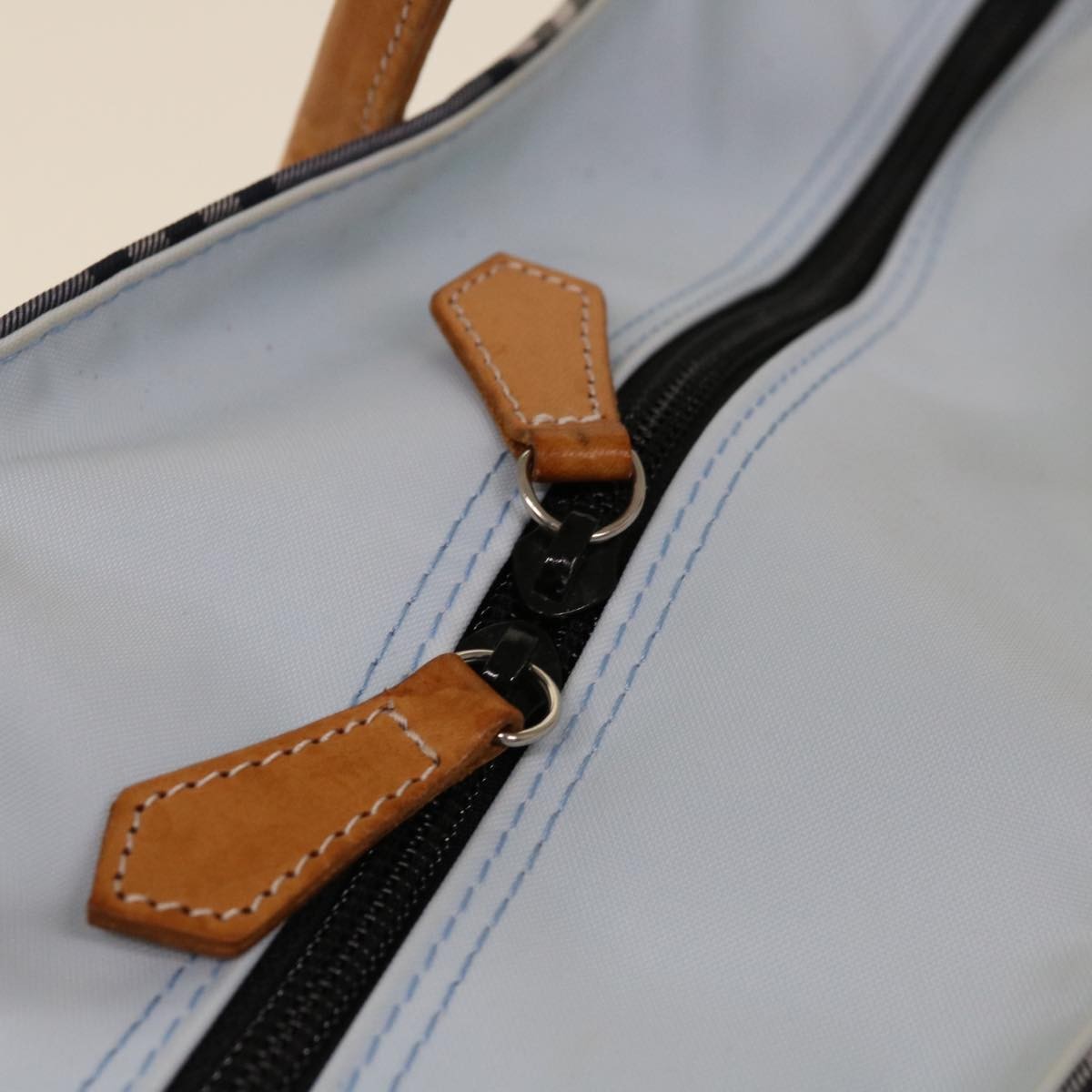 Burberry Nova Check Tote Nylon, BLUE, NYLON, Tote bag