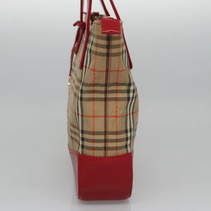 Burberry Nova Check Handbag Nova Check Canvas and leather, BEIGE, CANVAS, Handbag