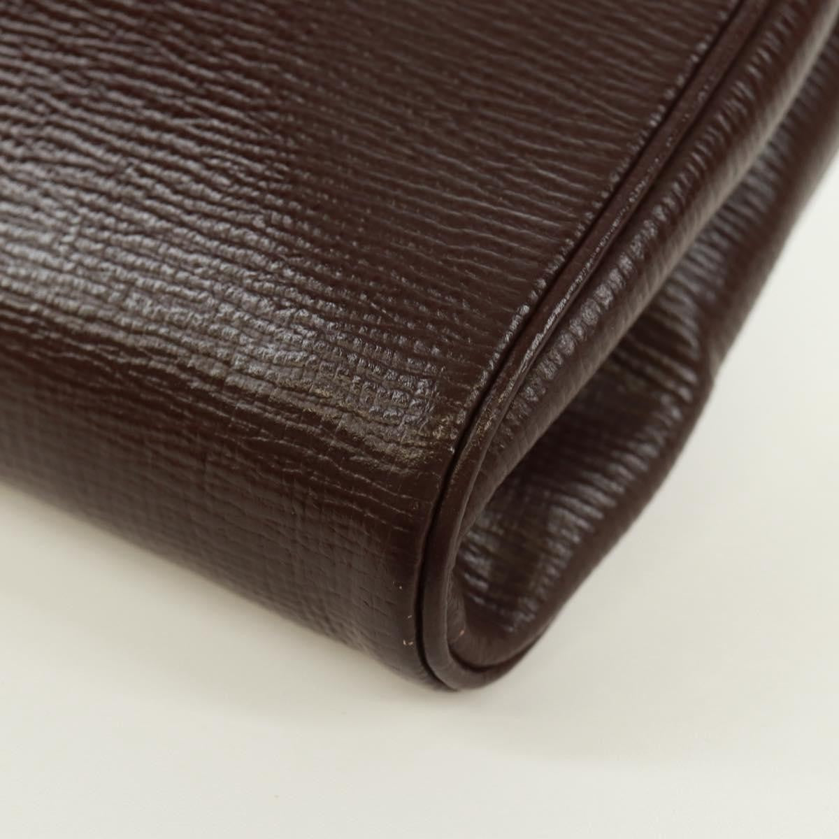 Celine Circle Logo Shoulder Bag Leather, BROWN, LEATHER, Shoulder bag