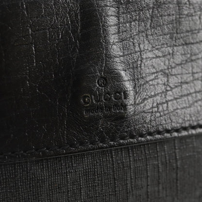 Gucci Waist Bag GG Coated Canvas, BLACK, CANVAS, Shoulder bag