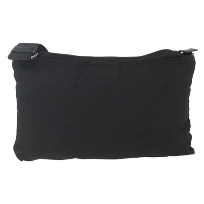 Prada Flat Messenger Bag Tessuto, BLACK, NYLON, Shoulder bag