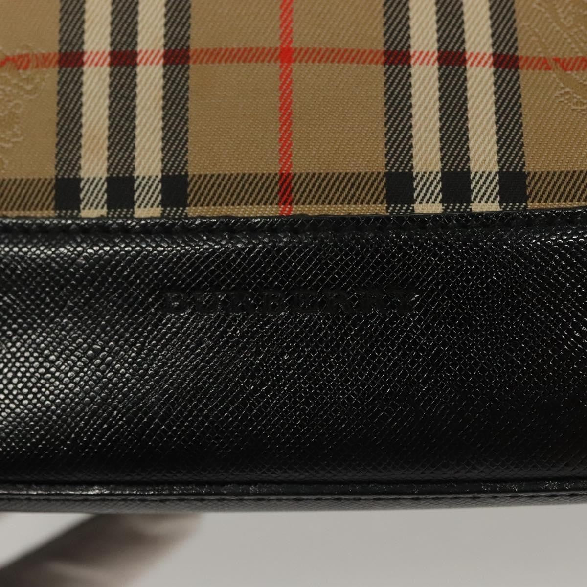 Burberry Nova Handbag Check Pattern, BEIGE, CANVAS, Handbag