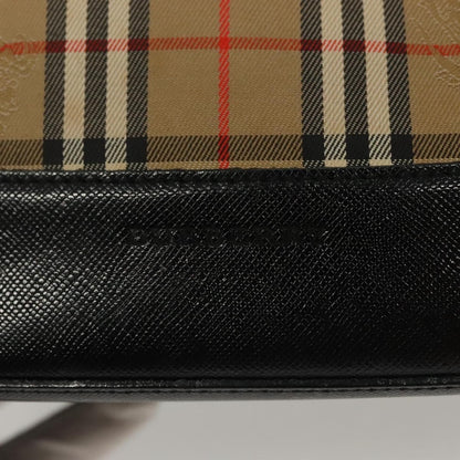 Burberry Nova Handbag Check Pattern, BEIGE, CANVAS, Handbag