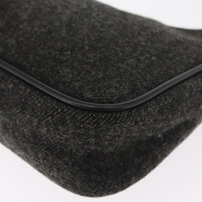 Prada Re-Edition 2000 Hobo Wool, GRAY, WOOL, Handbag