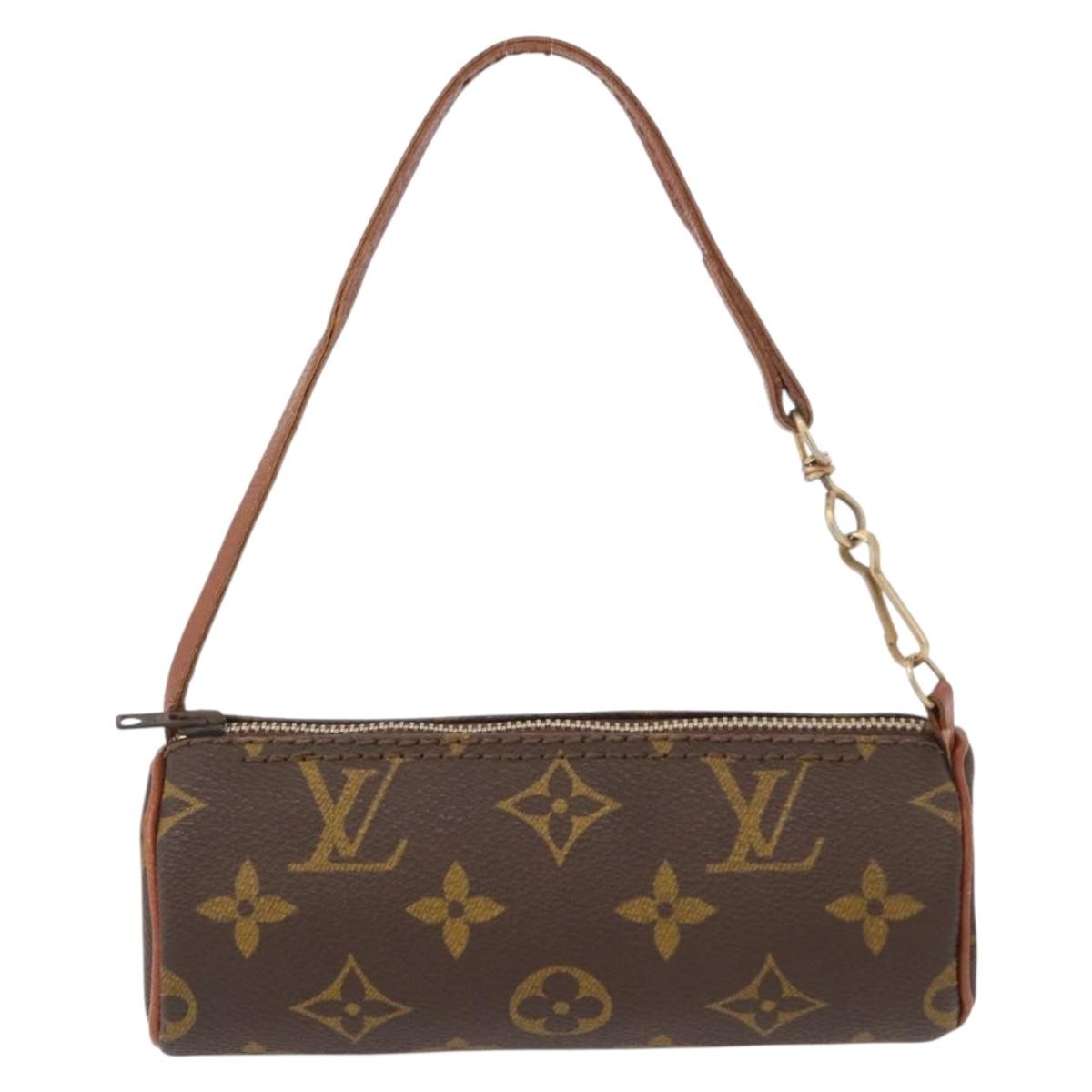 Louis Vuitton Papillon Pochette Monogram Canvas, BROWN, CANVAS, Clutche & pouche