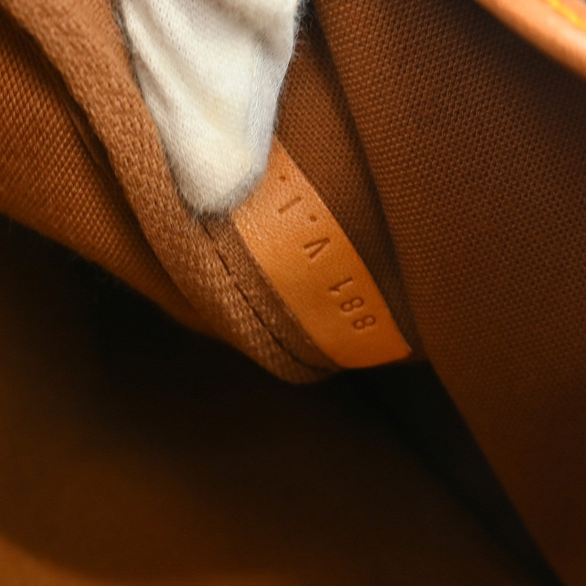 Louis Vuitton Saumur Handbag Monogram Canvas, Brown, Canvas, Shoulder Bag