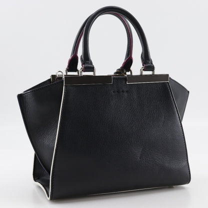 Fendi Petite 3Jours Bag Leather, BLACK, LEATHER, Handbag