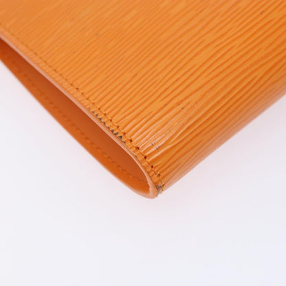 Louis Vuitton Pochette Accessoires Epi Leather, ORANGE, LEATHER, Clutche & pouche