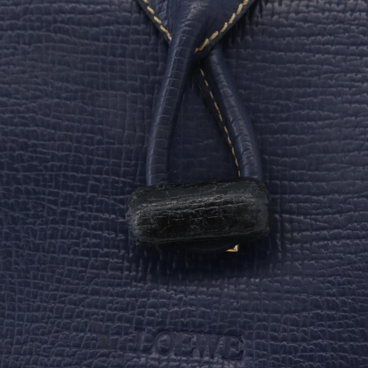 Loewe Vintage Shoulder Bag Leather, NAVY, LEATHER, Shoulder bag