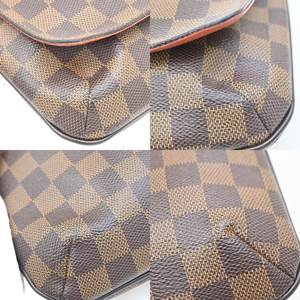 Louis Vuitton Musette Tango Handbag Damier, BROWN, CANVAS, Shoulder bag