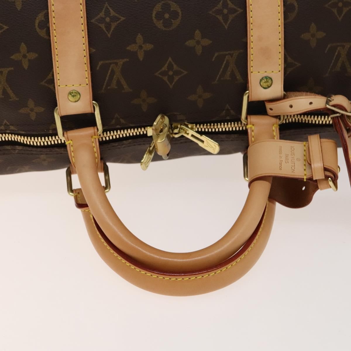 Louis Vuitton Keepall Bag Monogram Canvas, BROWN, CANVAS, Travel bag