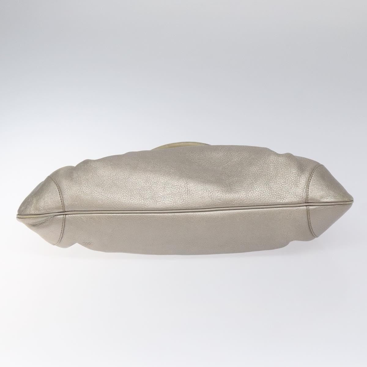 Salvatore Ferragamo Marisa Satchel Leather, SILVER, LEATHER, Shoulder bag