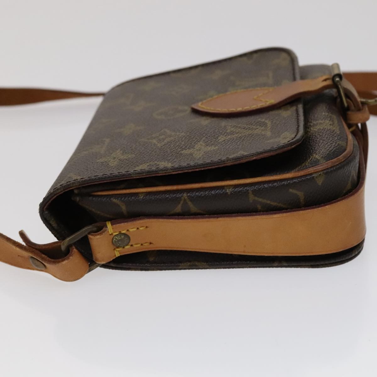 Louis Vuitton Cartouchiere Handbag Monogram Canvas, BROWN, CANVAS, Handbag