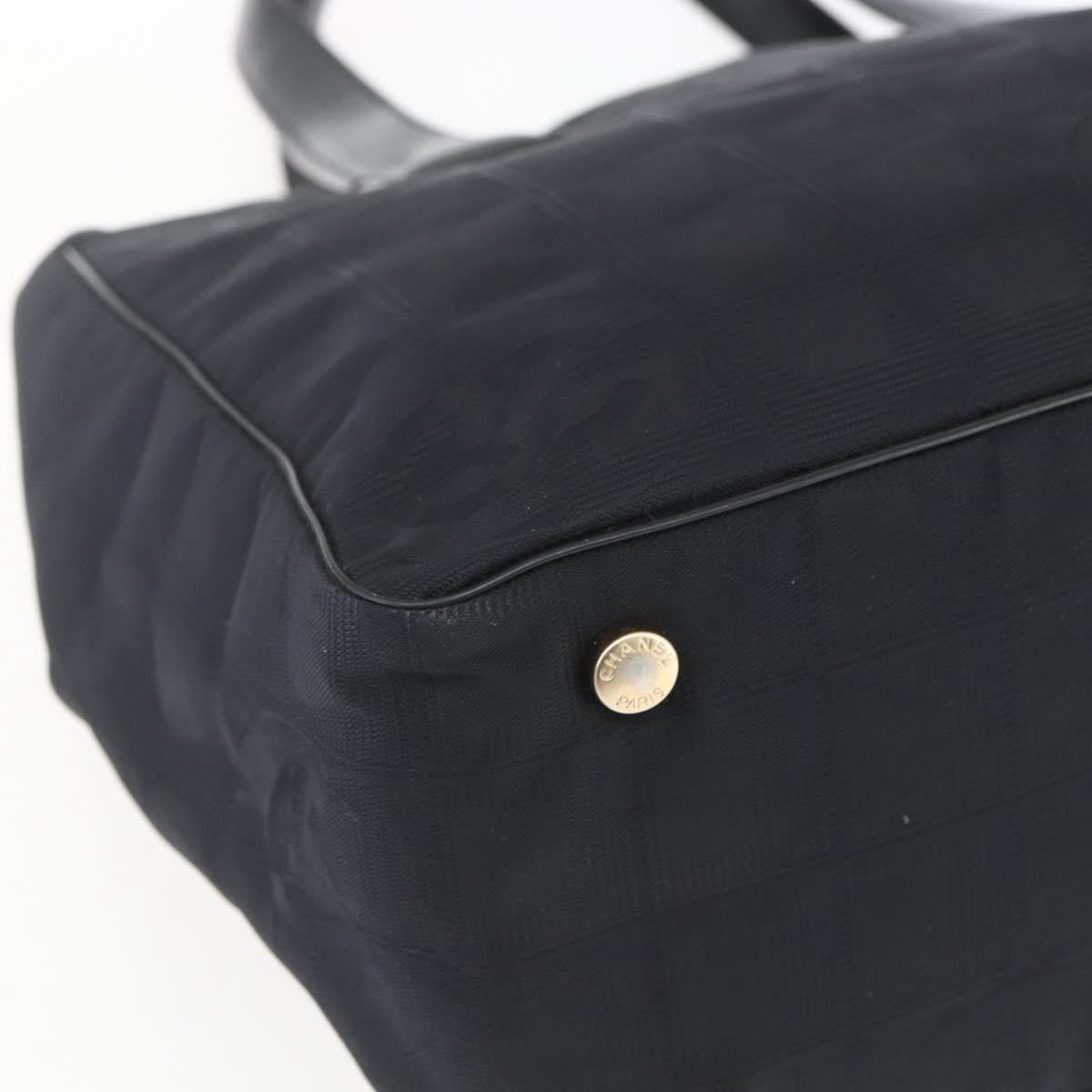 Chanel Travel Line Tote Nylon, BLACK, NYLON, Tote bag