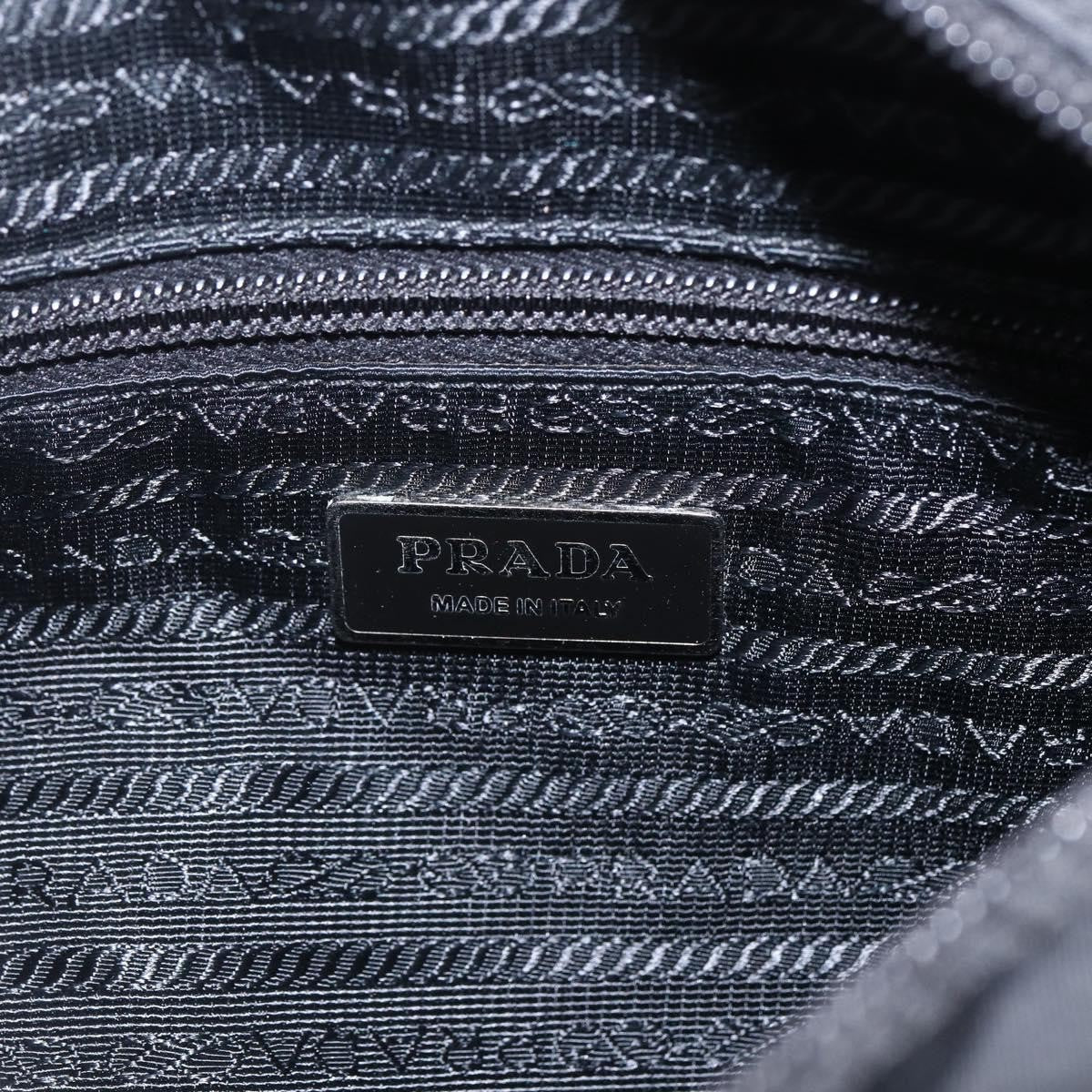 Prada Buckle Messenger Bag Tessuto, BLACK, NYLON, Shoulder bag