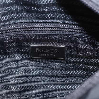 Prada Buckle Messenger Bag Tessuto, BLACK, NYLON, Shoulder bag